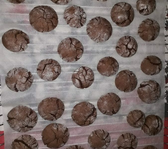 Cliquez pour zoomer ! Craquelés au chocolat Thermomix par Youmimi72