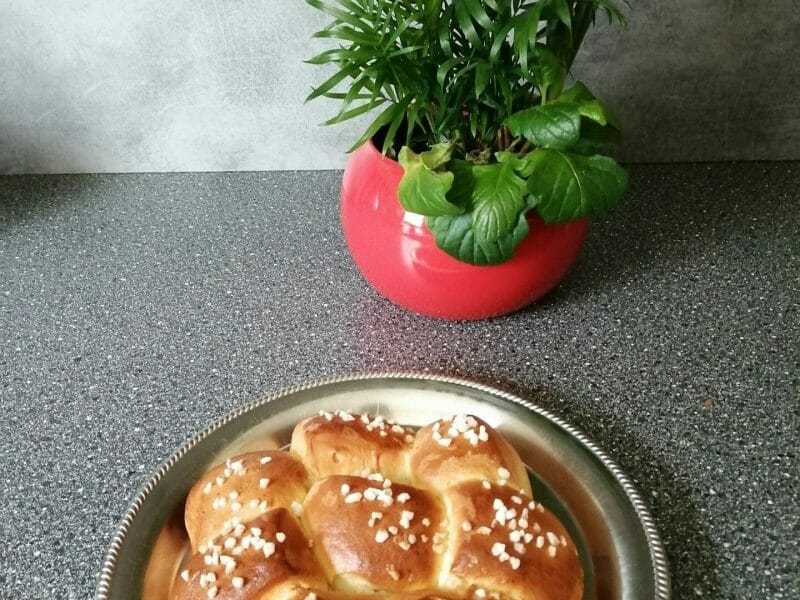 Cliquez pour zoomer ! Brioche tressée à la mie filante Thermomix par toune971