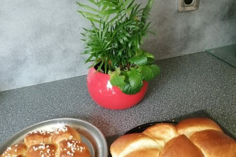 Cliquez pour zoomer ! Brioche tressée à la mie filante Thermomix par toune971