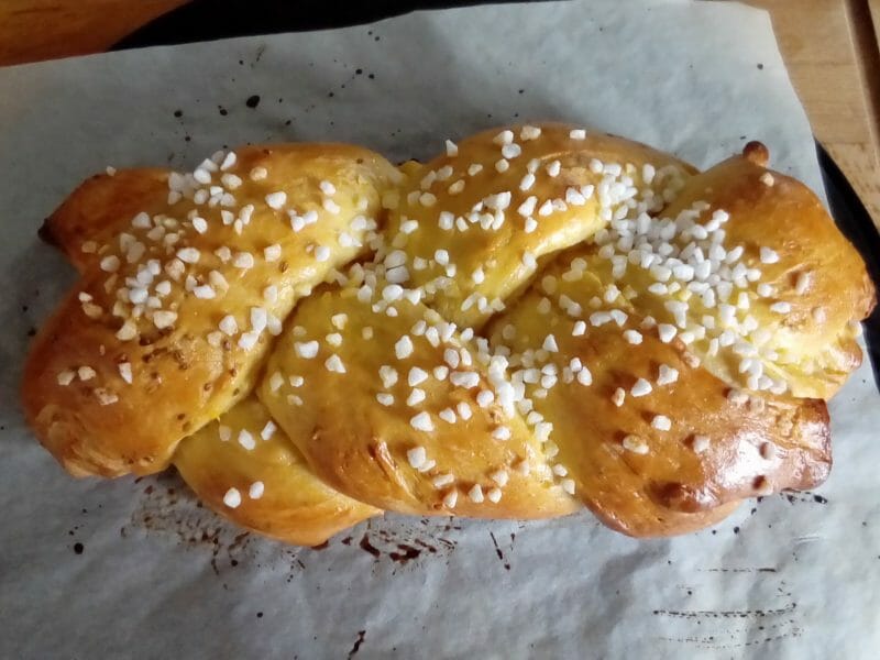 Cliquez pour zoomer ! Brioche tressée à la mie filante Thermomix par isa2503