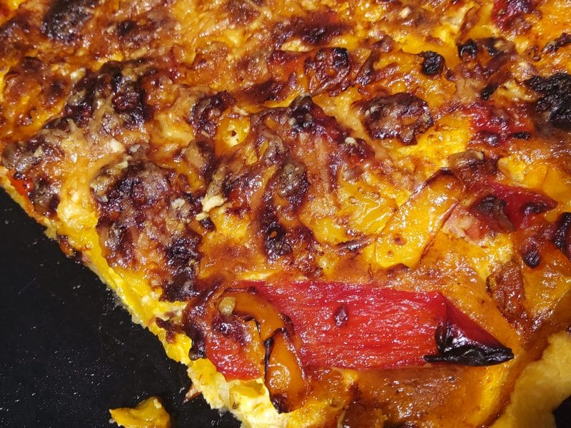 Cliquez pour zoomer ! Quiche poivrons et courgettes Thermomix par Mrose