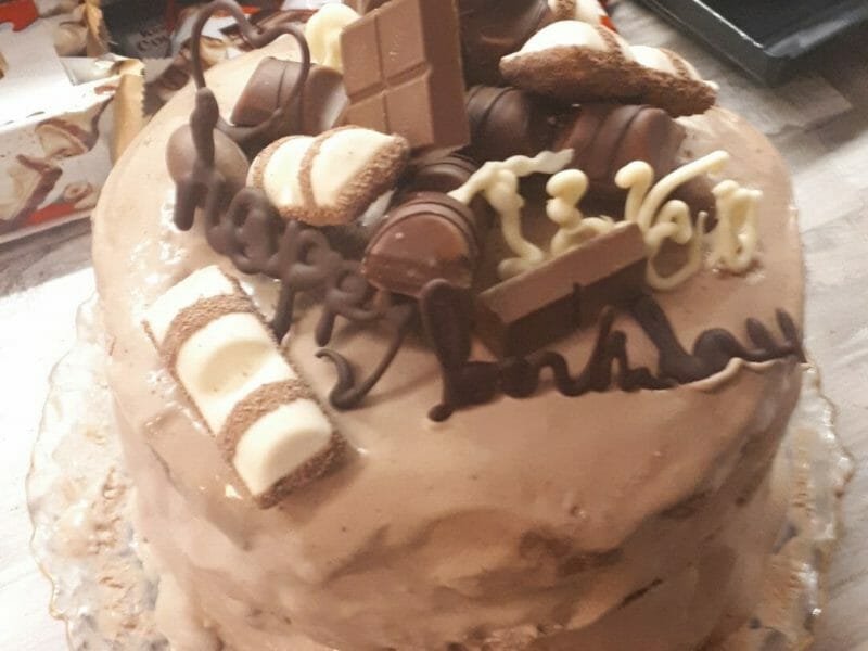 Cliquez pour zoomer ! Layer cake Kinder Bueno Thermomix par isabelle0602