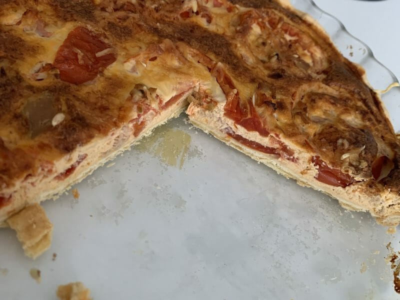 Cliquez pour zoomer ! Tarte au thon, tomate et moutarde Thermomix par marion_252