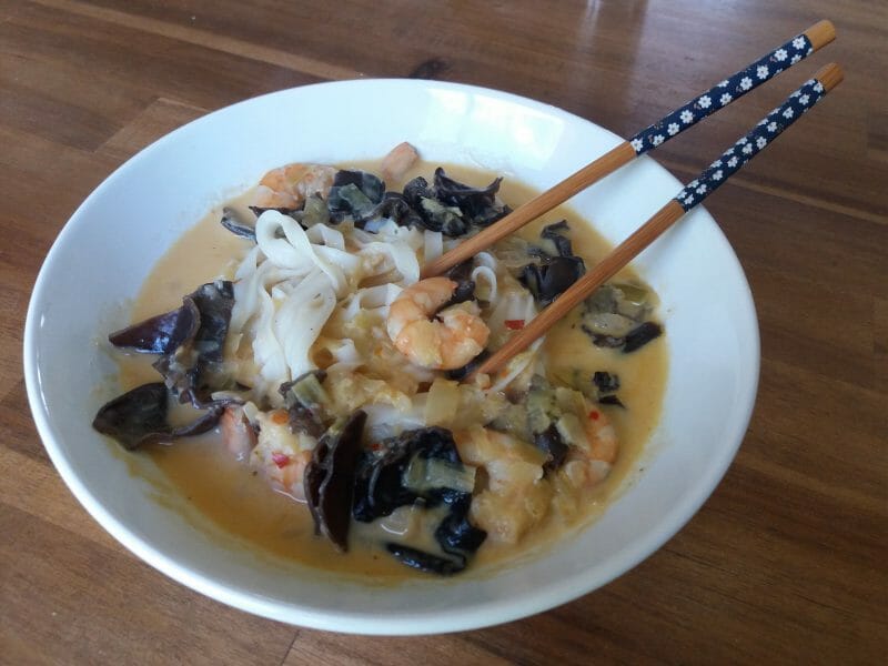 Cliquez pour zoomer ! Soupe thaï crevettes et lait de coco Thermomix par Cora-lino