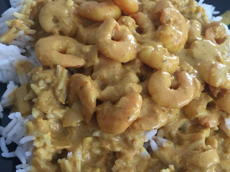 Cliquez pour zoomer ! Curry de crevettes au lait de coco Thermomix par emmanuelle_60