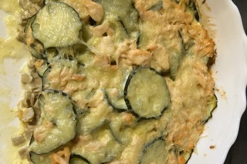 Cliquez pour zoomer ! Gratin de crozets aux courgettes et saumon fumé Thermomix par cindy