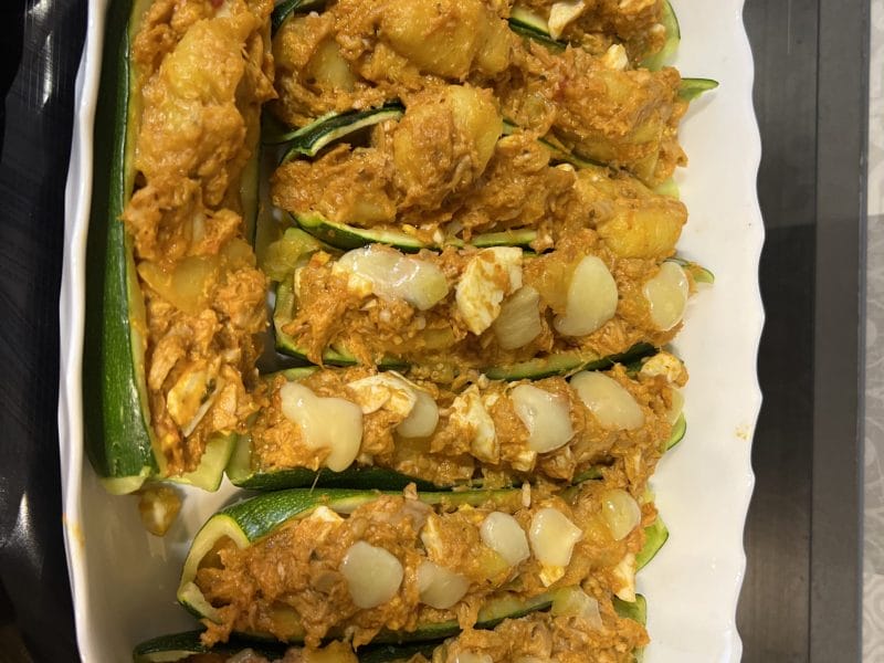 Cliquez pour zoomer ! Courgettes farcies au thon Thermomix par cindy