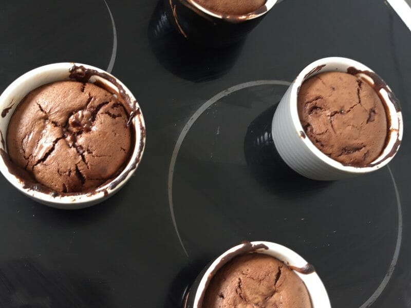 Cliquez pour zoomer ! Ramequins fondants au chocolat Thermomix par Chloé