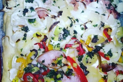 Cliquez pour zoomer ! Focaccia aux oignons Thermomix par Mandy 🍂