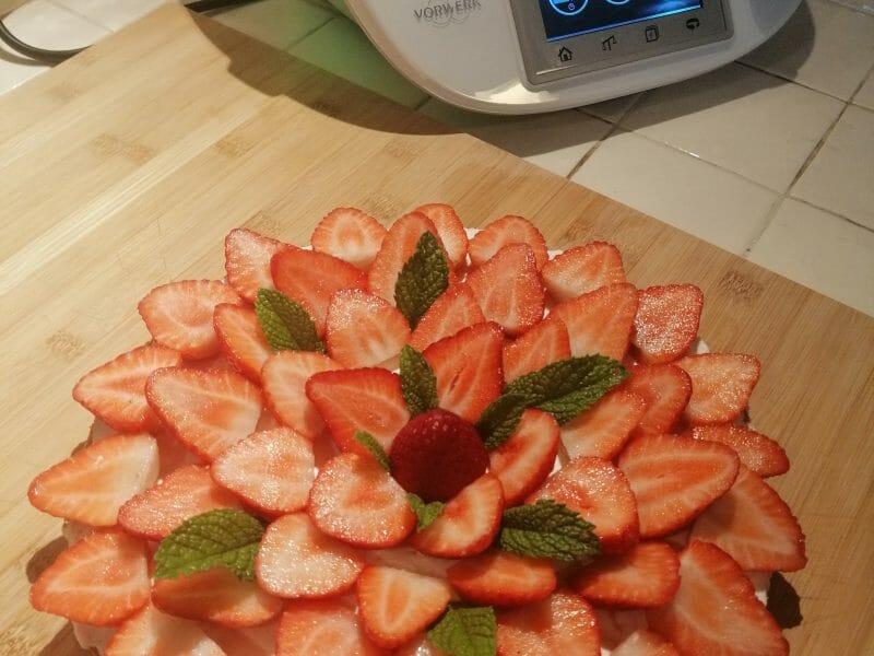 Cliquez pour zoomer ! Tarte aux fraises sans cuisson Thermomix par imene_6