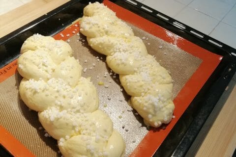 Cliquez pour zoomer ! Brioche tressée à la mie filante Thermomix par imene_6