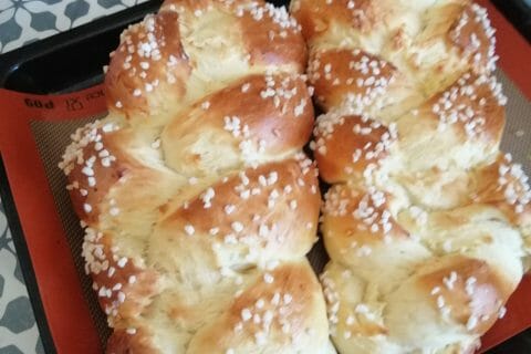 Cliquez pour zoomer ! Brioche tressée à la mie filante Thermomix par imene_6