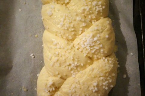 Cliquez pour zoomer ! Brioche tressée à la mie filante au Thermomix