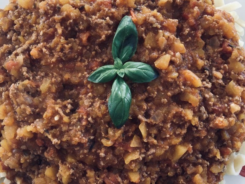 Cliquez pour zoomer ! Pâtes sauce bolognaise au potiron Thermomix par 🌸 c00ki 🌸