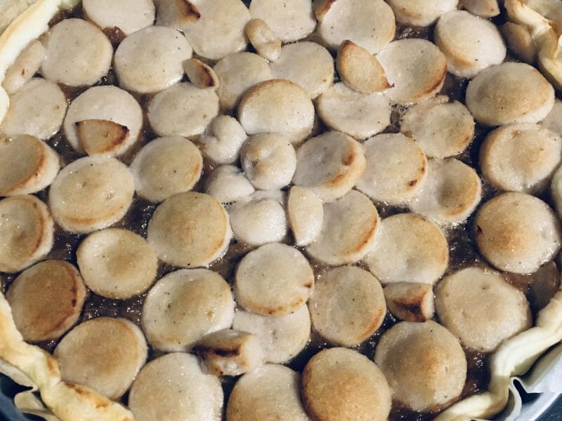 Cliquez pour zoomer ! Tarte de boudin blanc et chutney d’ananas Thermomix par 🌸 c00ki 🌸