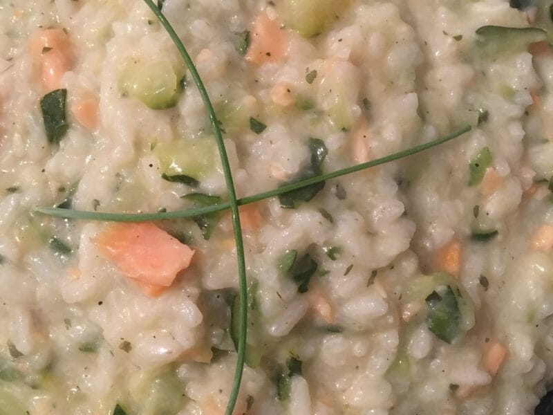 Cliquez pour zoomer ! Risotto courgettes saumon Thermomix par 🌸 c00ki 🌸