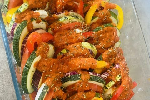 Cliquez pour zoomer ! Tian de légumes et mozzarella Thermomix par caroline_bernard04