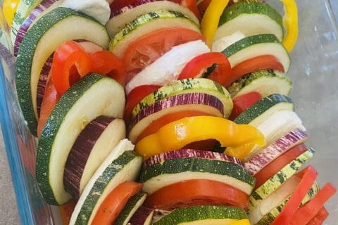 Cliquez pour zoomer ! Tian de légumes et mozzarella Thermomix par caroline_bernard04