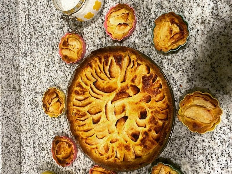 Cliquez pour zoomer ! Tarte normande aux pommes Thermomix par Lorenzo