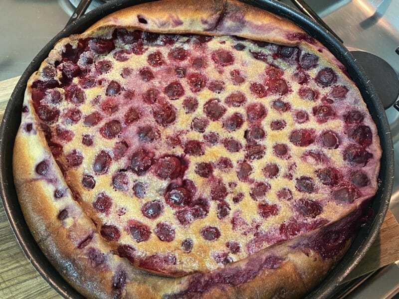 Cliquez pour zoomer ! Clafoutis aux cerises Thermomix par Lorenzo
