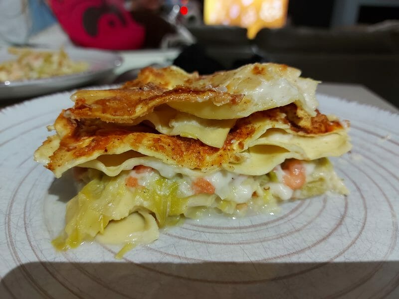 Cliquez pour zoomer ! Lasagnes au saumon et poireaux Thermomix par jessica_129