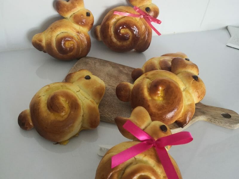 Cliquez pour zoomer ! Brioches lapin de Pâques Thermomix par mamancuiisine