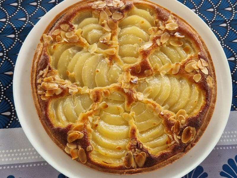 Cliquez pour zoomer ! Tarte aux poires sur lit de chocolat Thermomix par jessicaleyna