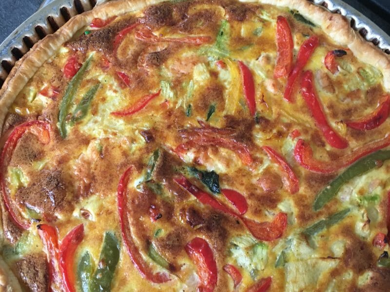 Cliquez pour zoomer ! Quiche poivrons et courgettes Thermomix par Kristel