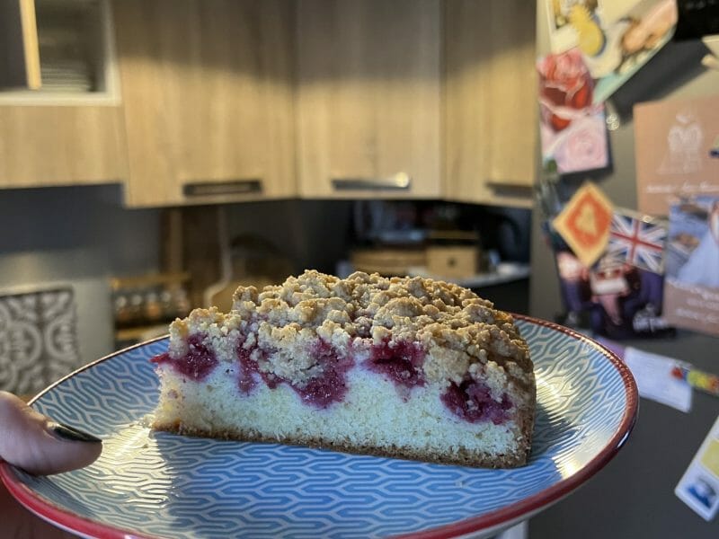 Cliquez pour zoomer ! Crumb cake framboises Thermomix par Mathilde2b