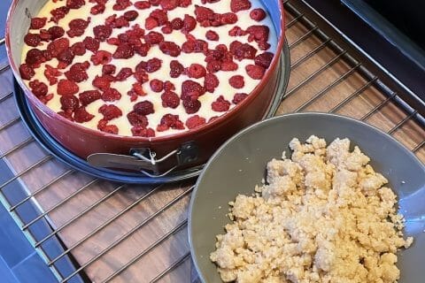 Cliquez pour zoomer ! Crumb cake framboises Thermomix par Mathilde2b
