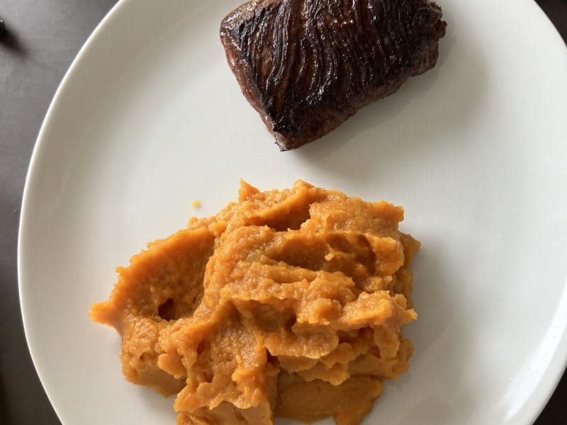 Cliquez pour zoomer ! Purée carottes et patates douces Thermomix par bricedd