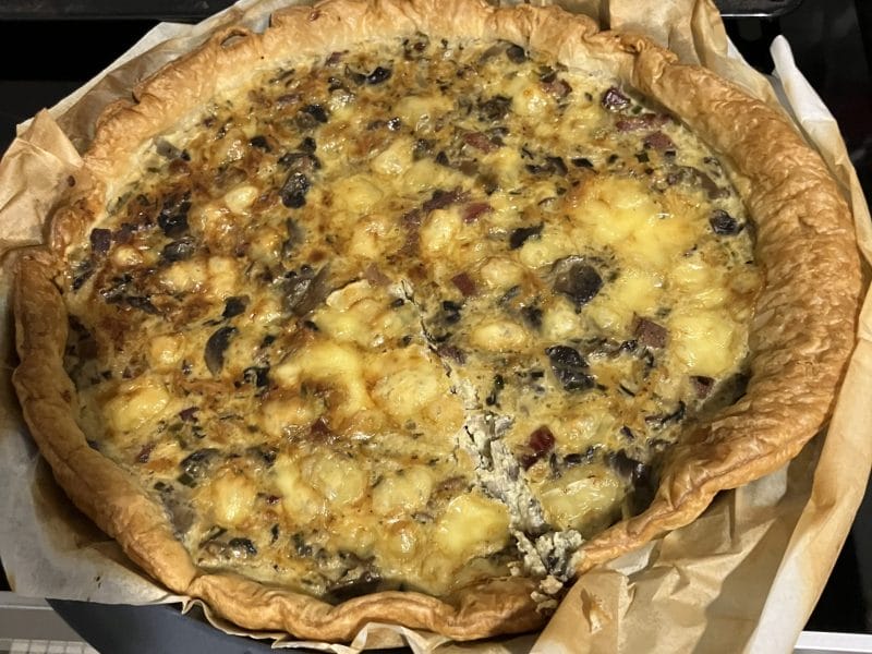 Cliquez pour zoomer ! Tarte champignons et lardons Thermomix par bricedd