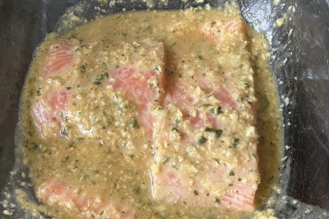 Cliquez pour zoomer ! Saumon au citron et à l’ail Thermomix par bricedd