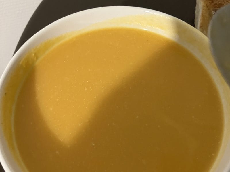 Cliquez pour zoomer ! Crème de patate douce au gingembre Thermomix par bricedd