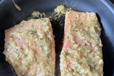 Cliquez pour zoomer ! Saumon au citron et à l’ail Thermomix par bricedd