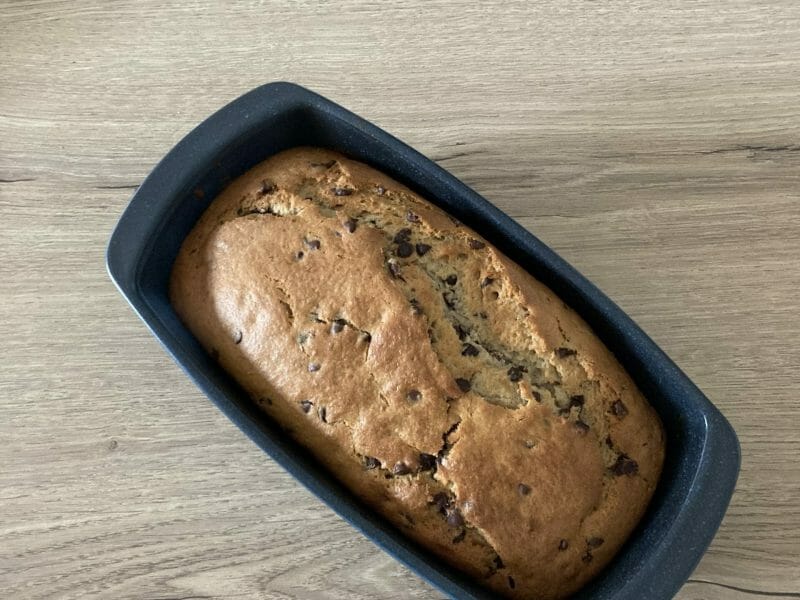 Cliquez pour zoomer ! Cake banane et pépites de chocolat Thermomix par Amélie