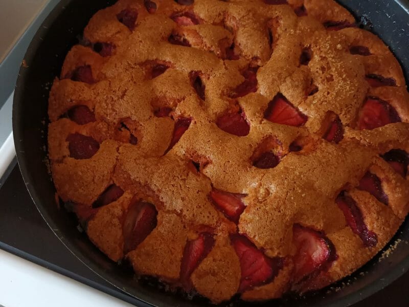 Cliquez pour zoomer ! Gâteau aux fraises Thermomix par Belle