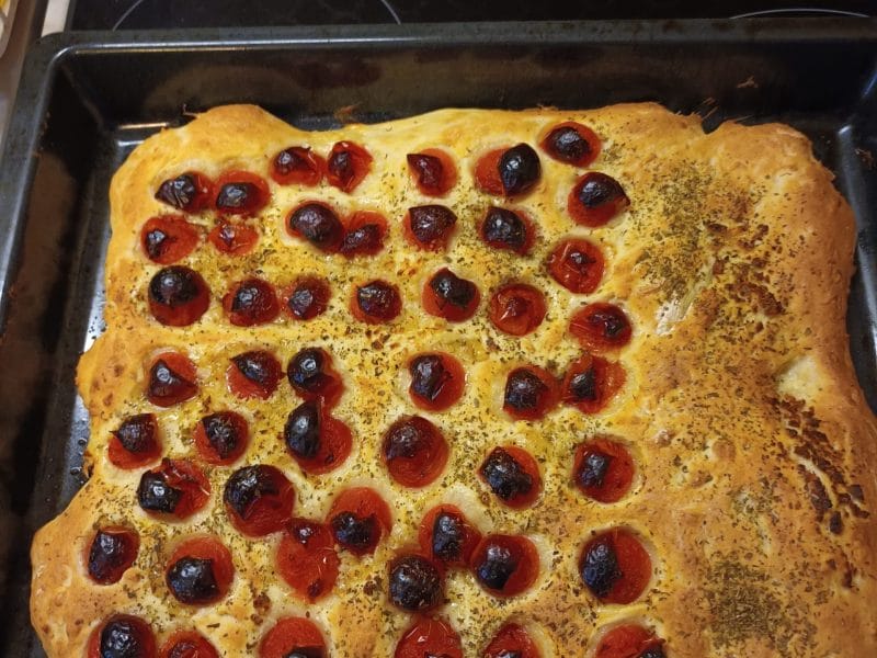 Cliquez pour zoomer ! Focaccia des Pouilles Thermomix par Belle