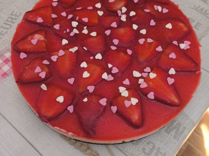 Cliquez pour zoomer ! Bavarois aux fraises Thermomix par Belle