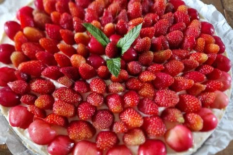 Cliquez pour zoomer ! Tarte aux fraises sans cuisson Thermomix par sally666