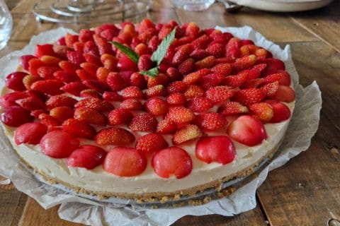 Cliquez pour zoomer ! Tarte aux fraises sans cuisson Thermomix par sally666