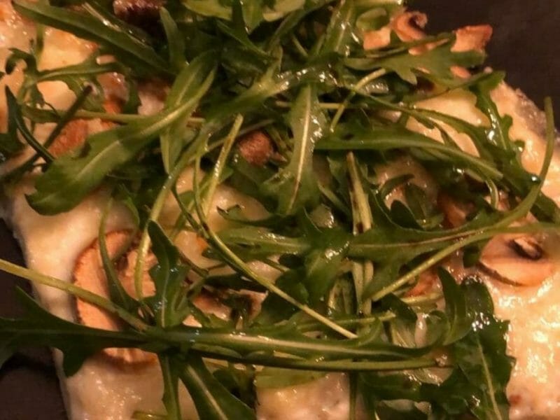 Cliquez pour zoomer ! Pizza blanche aux champignons Thermomix par Marie62800