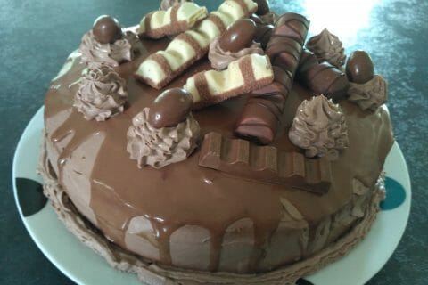 Cliquez pour zoomer ! Layer cake Kinder Bueno Thermomix par Mary71