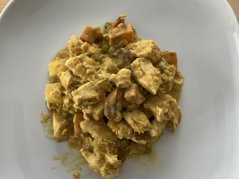 Cliquez pour zoomer ! Curry de poulet aux patates douces Thermomix par julie_335