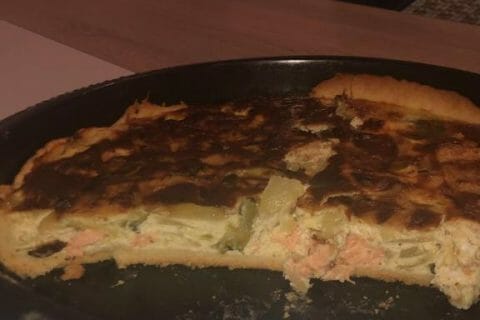 Cliquez pour zoomer ! Quiche saumon et courgettes Thermomix par chanel_97one