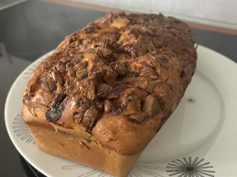 Cliquez pour zoomer ! Plum cake aux pépites de chocolat Thermomix par Fannymdz