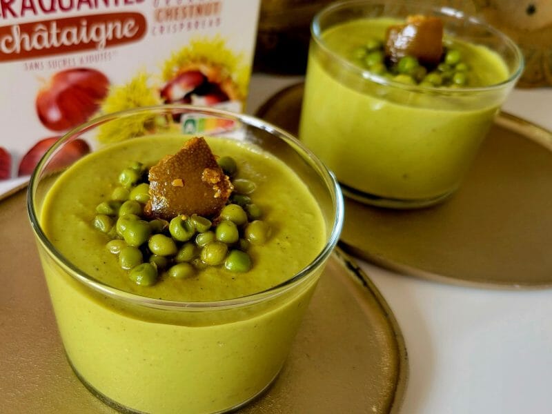 Cliquez pour zoomer ! Crème de petits pois à la mozzarella Thermomix par 🍍HanaNas🍍