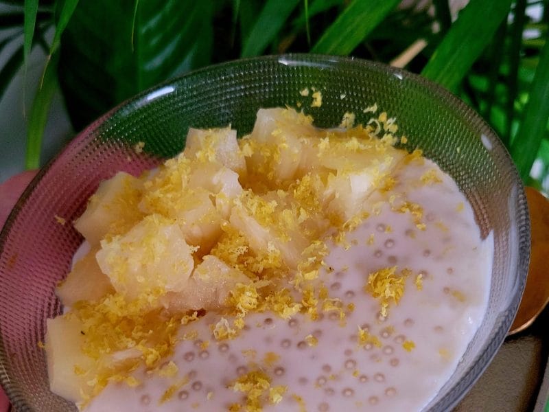 Cliquez pour zoomer ! Perles de tapioca aux bananes et lait de coco Thermomix par 🍍HanaNas🍍