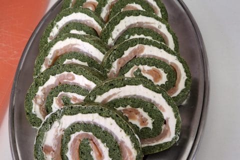 Cliquez pour zoomer ! Roulé aux épinards, saumon et Boursin Thermomix par nath7186