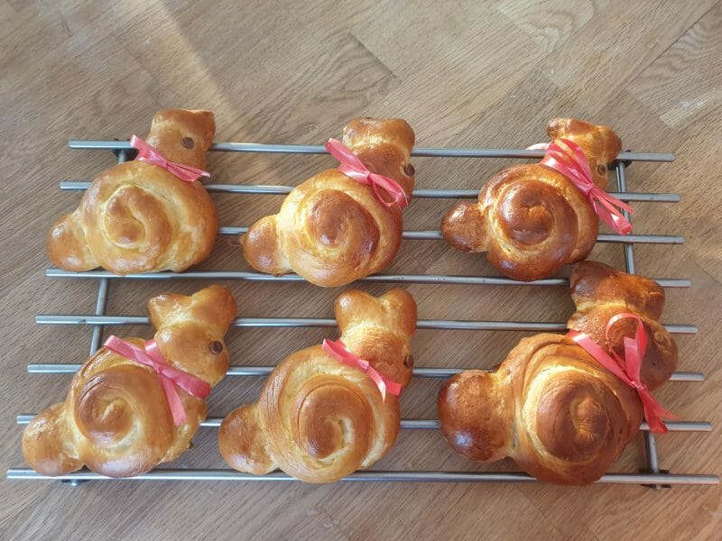 Cliquez pour zoomer ! Brioches lapin de Pâques Thermomix par boudiou